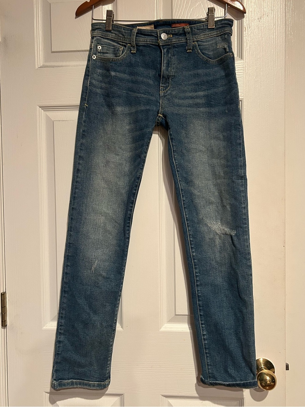 Pilcro Women's Faded Indigo Straight-Leg Jeans